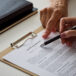 Senior woman discussing the will with lawyer