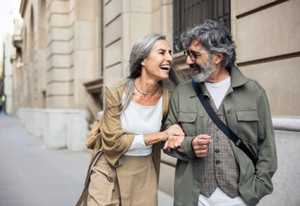 Portrait of a happy mature couple having a fun vacation